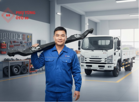 Dí trước xe tải 