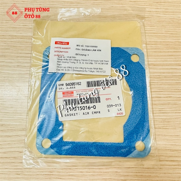 Gioăng bơm hơi FRR( Mặt dưới)