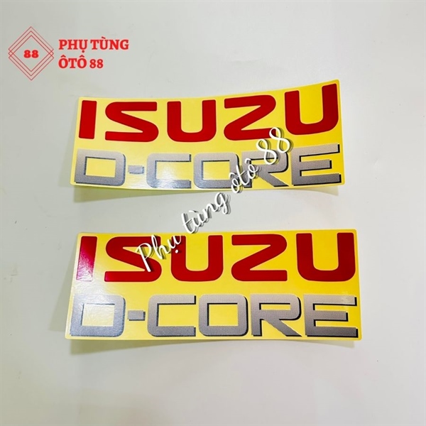 Tem chữ Isuzu Dcore NQR 75